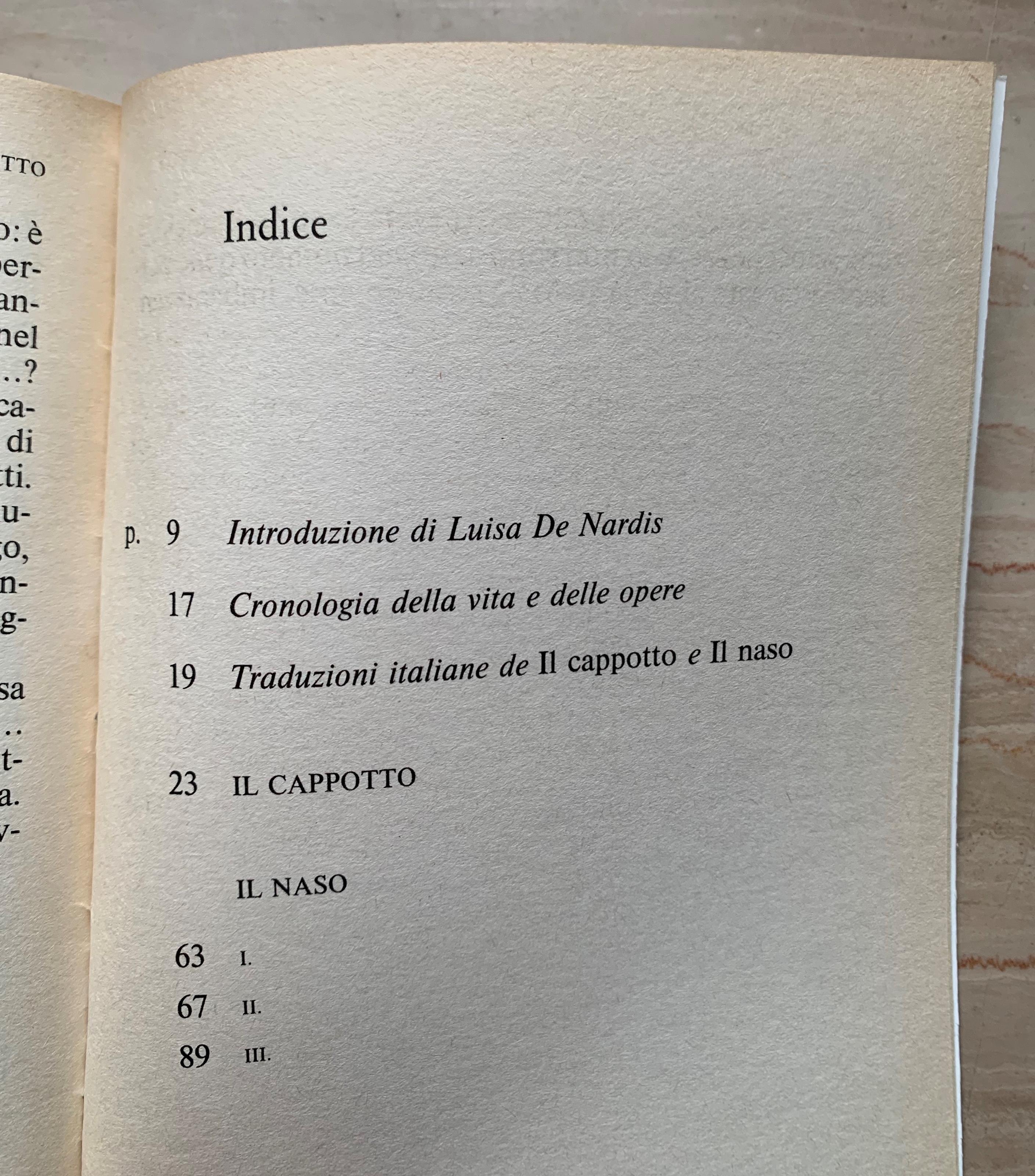 Il cappotto e Il Naso