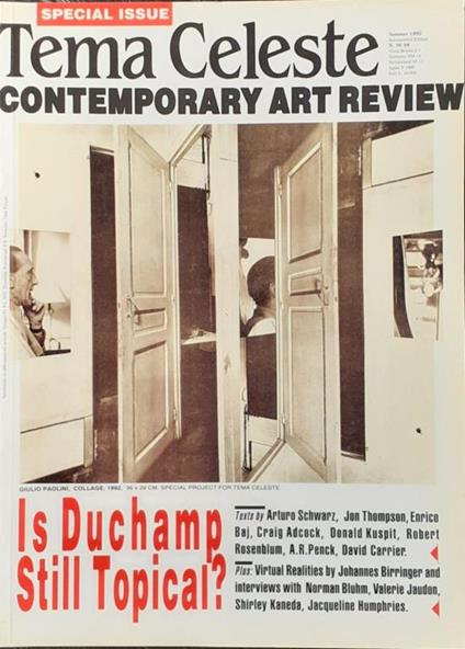 Tema Celeste Contemporary Art review summer 1992 N. 36 - Demetrio Paparoni - copertina