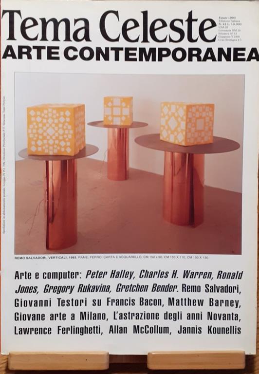 Tema Celeste rivista d'Arte contemporanea Estate 1993 n°41 - copertina