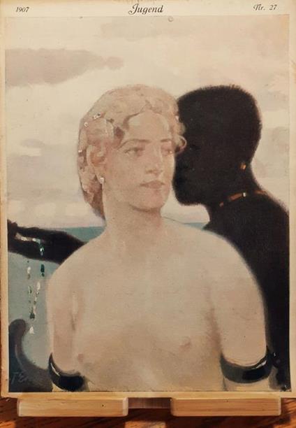 Jugend settimanale Tedesco n. 27 del 1907 Cover Fritz Erler - copertina