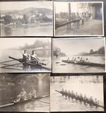 Sei fotografie originali Canottaggio Torinese 1925 circa
