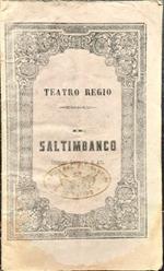 Dramma Lirico in tre atti Il Saltimbanco - Teatro Regio Torino 1858/59