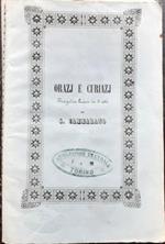 Teatro Regio Orazj e Curiazj Musica Saverio Mercadante Torino 1864/65