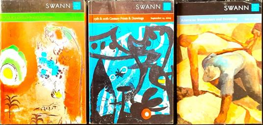 Tre Cataloghi auction Swann Orint & Drawings 2004/07 - Alan Swann - copertina
