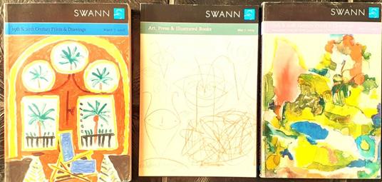 Tre Cataloghi auctio Swann 2004/06/14 Print & Drawings e illustrated books - Alan Swann - copertina
