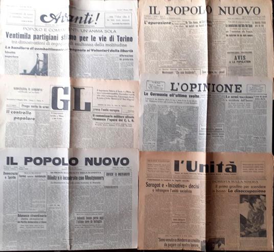 Sei giornali storici 1945/47 - copertina