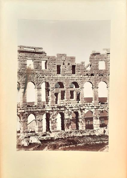 Albumina originale "Arena Pola" fotografo sconosciuto 1880 ca - copertina
