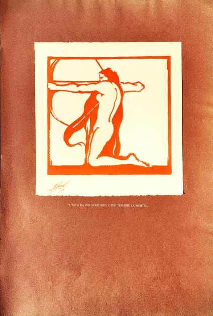 Xilografia di G. Peroli L'Arco estratta da "Come li ho visti" 1935 - copertina