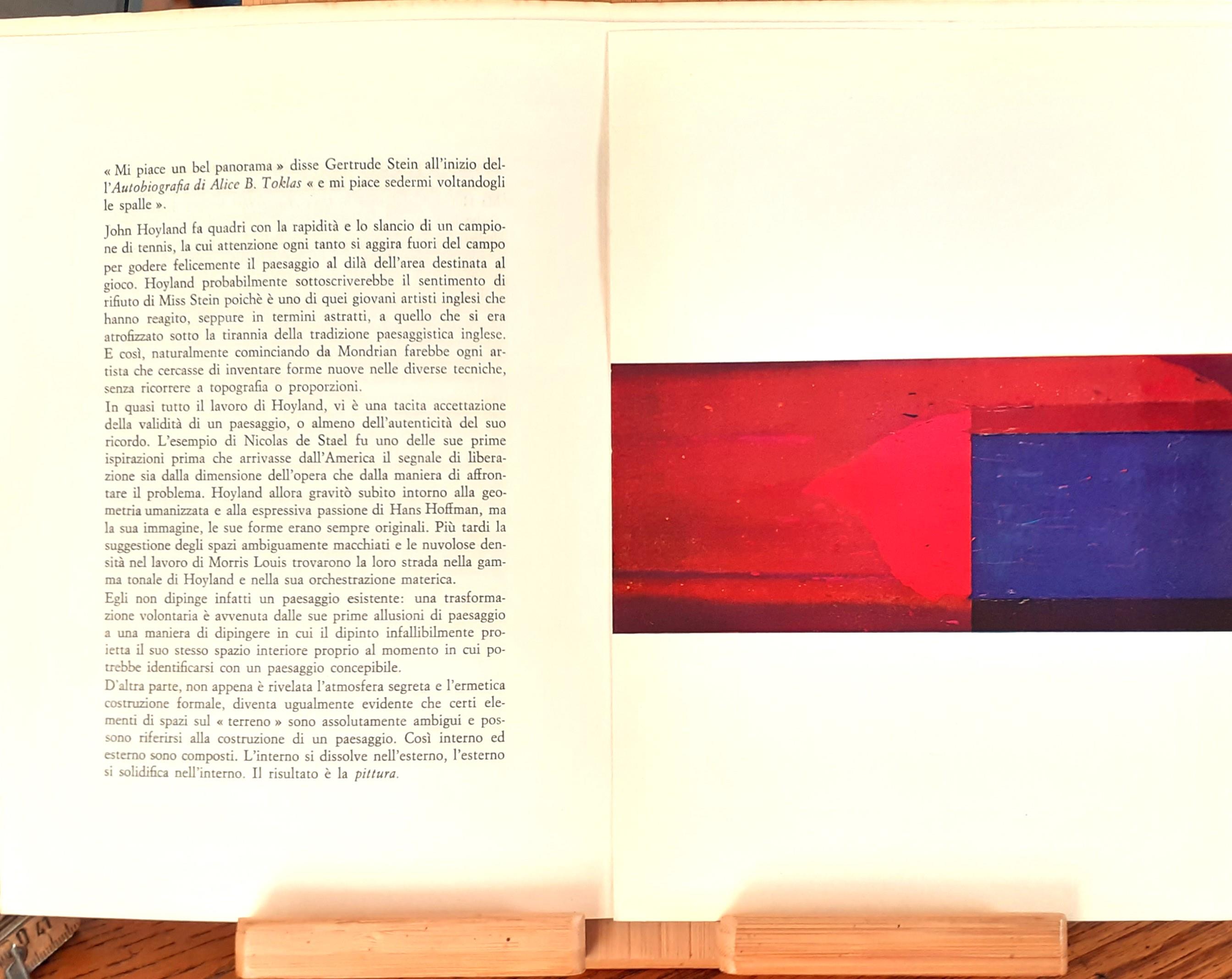 Catalogo John Hoyland  Galleria dell'Ariete 1970