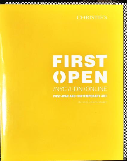 Christie's auction First Ope LDN e NYO settembre 2014 Contemporary Art - copertina