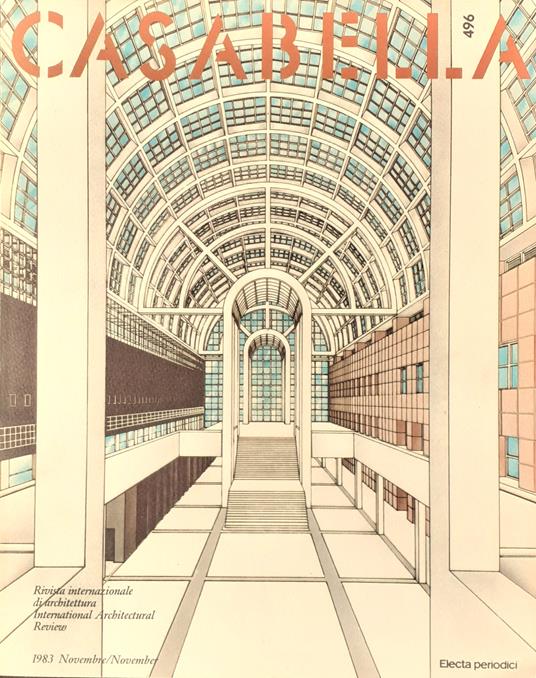 CASABELLA rivista di Architettura N°496 Novembre 1983 - Vittorio Gregotti - copertina