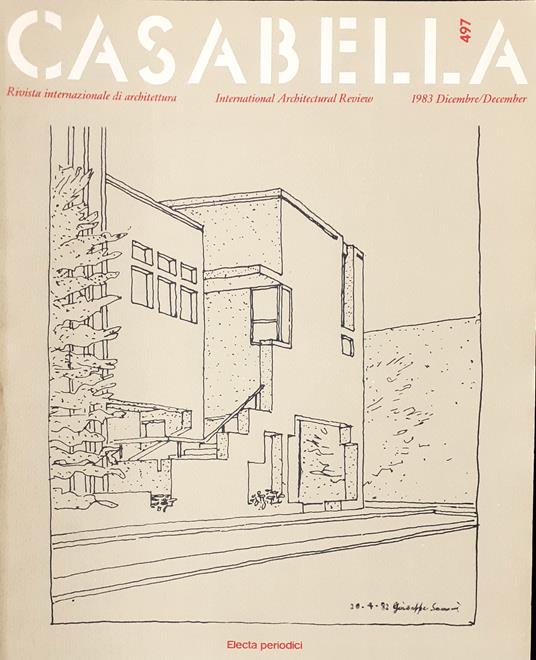 CASABELLA rivista di Architettura N°497 Dicembre 1983 - Vittorio Gregotti - copertina