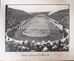 Athene fotografia originale Stadio Stadio Panathinaiko esercizi degli Scolari 1907