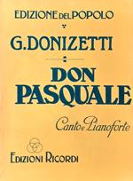 G. Donizetti spartito completo Don Giovanni Ricordi 1914 Edizione del Popolo