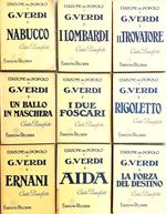 NOVE Spartiti completi Canto e Pianoforte di Giuseppe Verdi - RICORDI 1914
