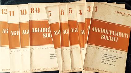 Annata completa anno VI 1955 Aggiornamenti Sociali - copertina