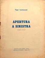 Apertura a sinistra Edizioni Centro Sturzo Torino 1963