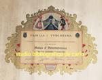 Attestato di Benemerenza della Famija Turineisa Torino 1926