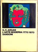 L' Arte Moderna 1770/1970 Sansoni X 1982