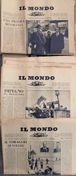 IL MONDO settimanale politico economico e letterario annata 1964 - manca il numero 12