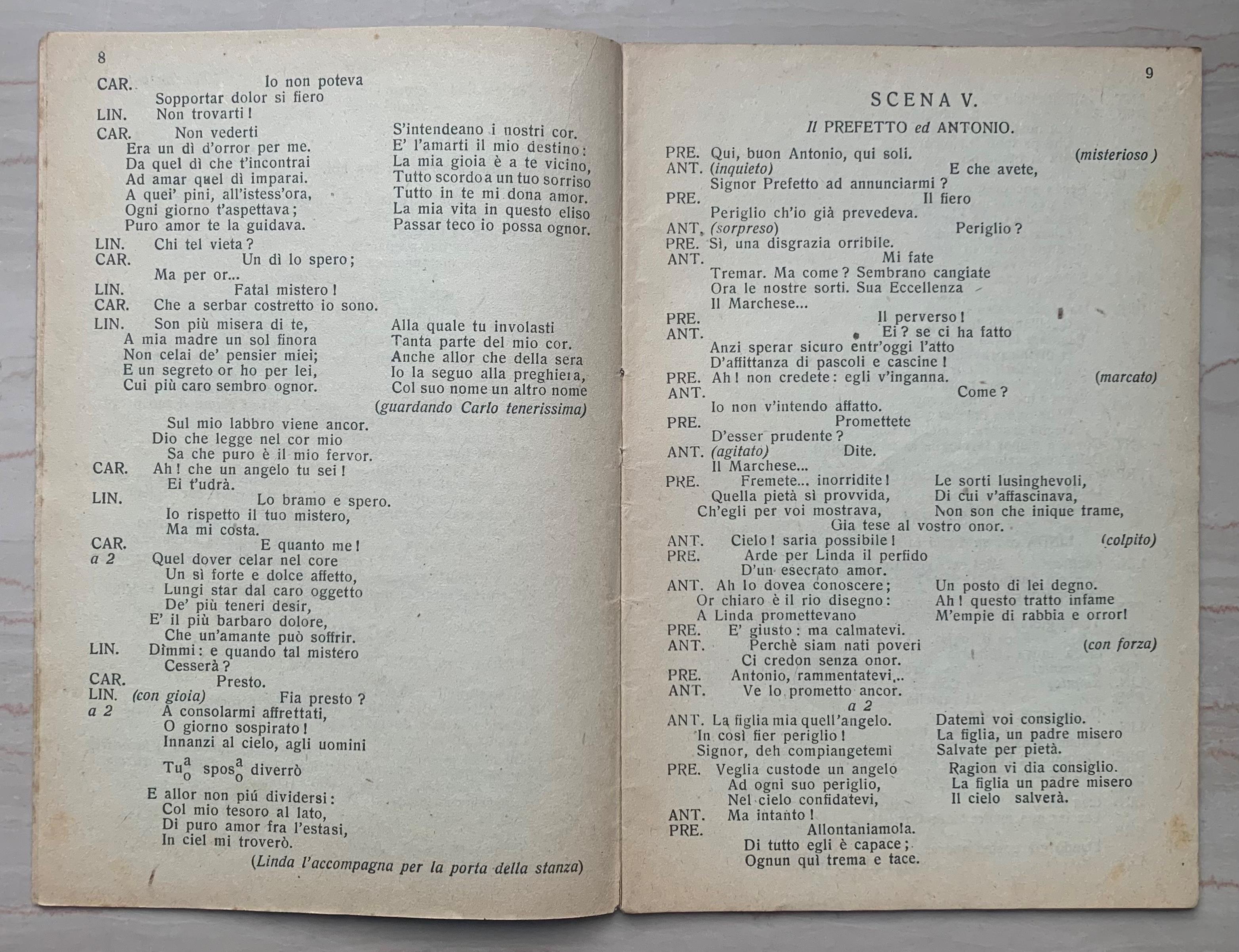 Linda di Chamonix. Melodramma in tre Atti di G. Rossi