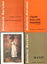Quattro cataloghi invito Galleria Narciso Torino anni '60/'70