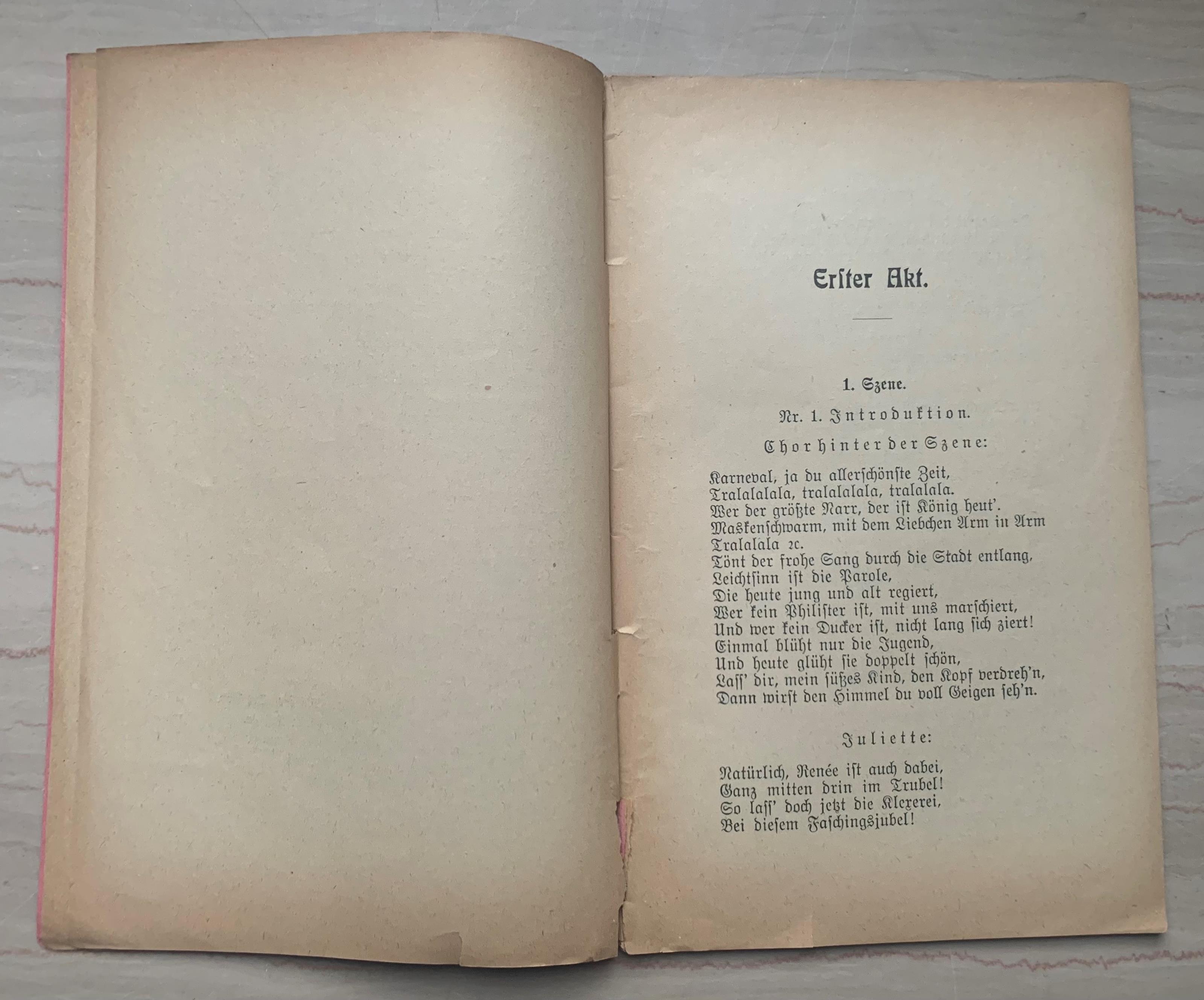Der Graf von Luxemburg. Operette in 3 Akten. Text der Gesänge