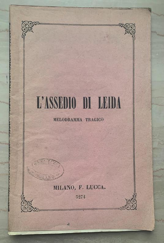 L' assedio di Leida - copertina