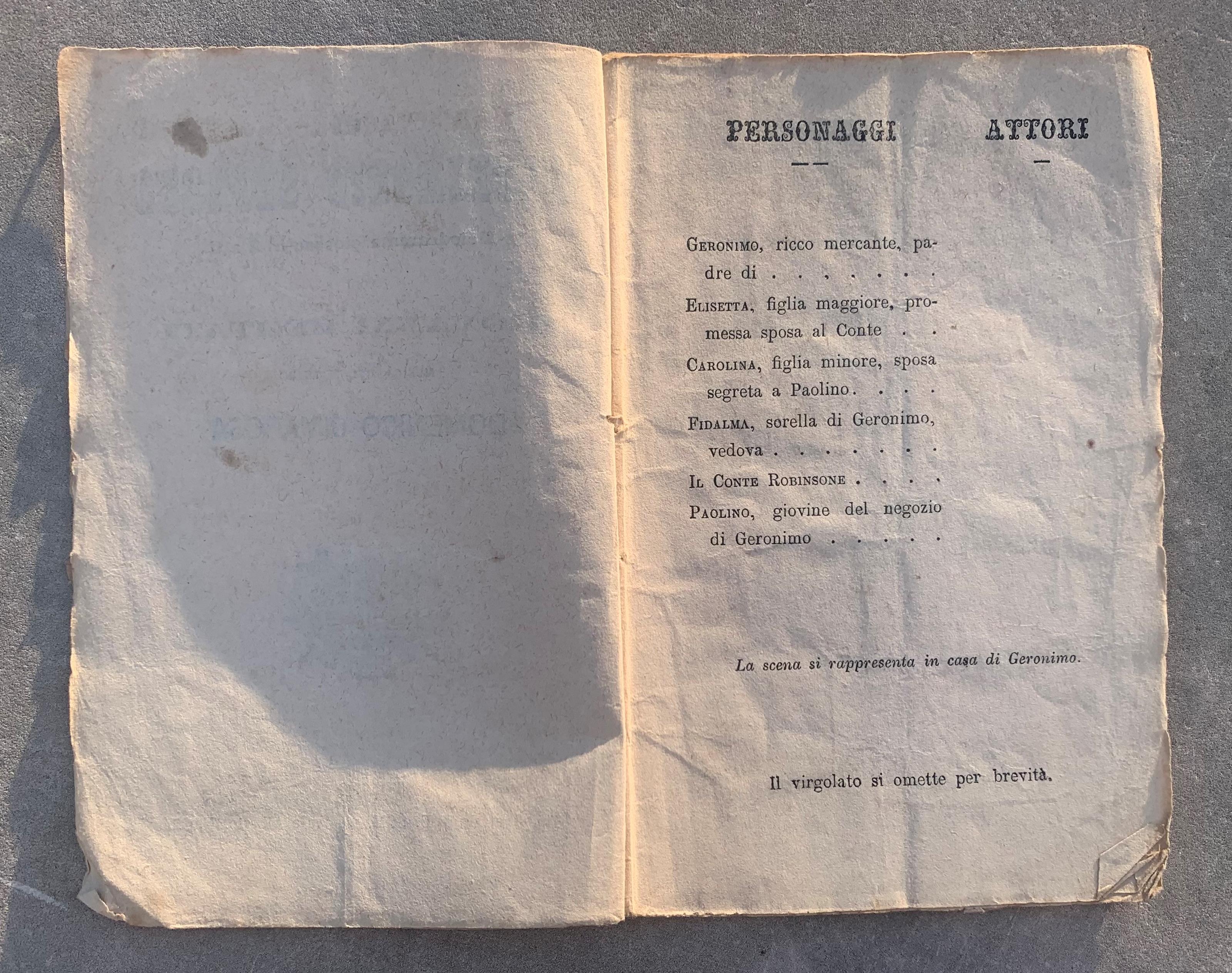 Il matrimonio segreto. Melodramma giocoso in 2 atti