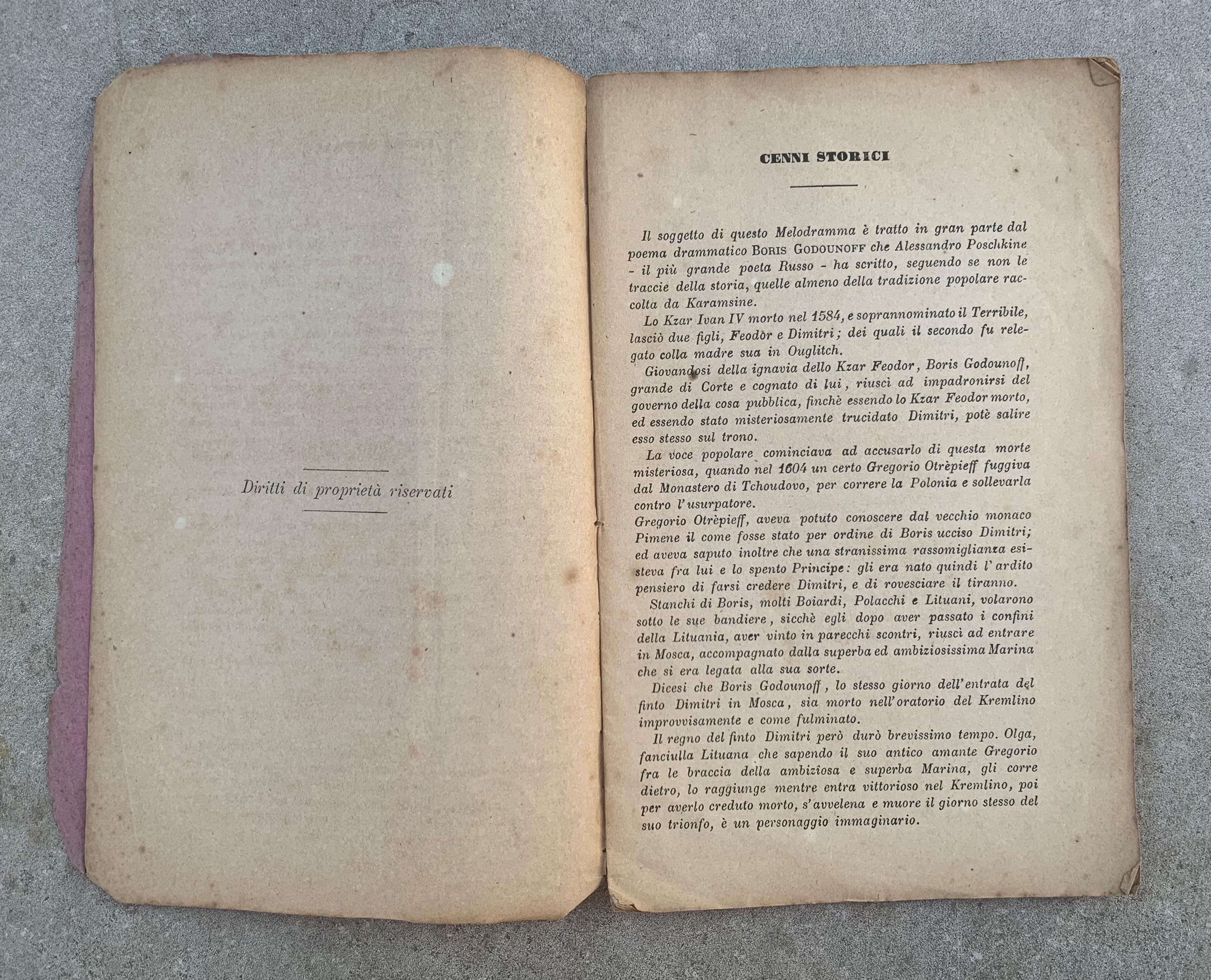 Demetrio. Melodramma storico in tre atti da rappresentarsi al Teatro Vittorio Emanuele di Torino nella Stagione d'Autunno 1877
