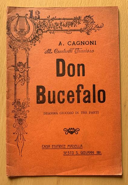 Don Bucefalo. Dramma giocoso in tre parti - copertina