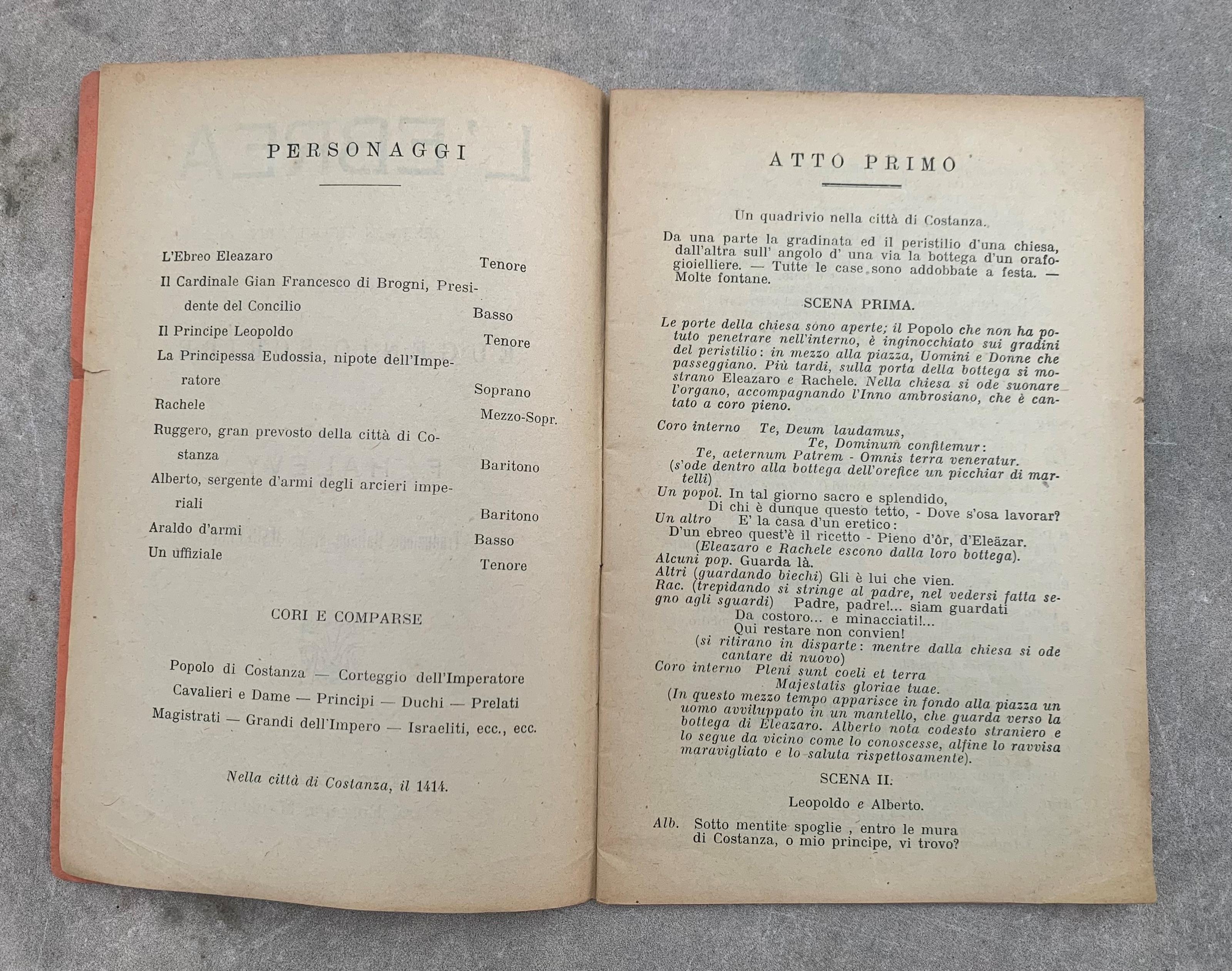 L' ebrea. Opera in cinque atti