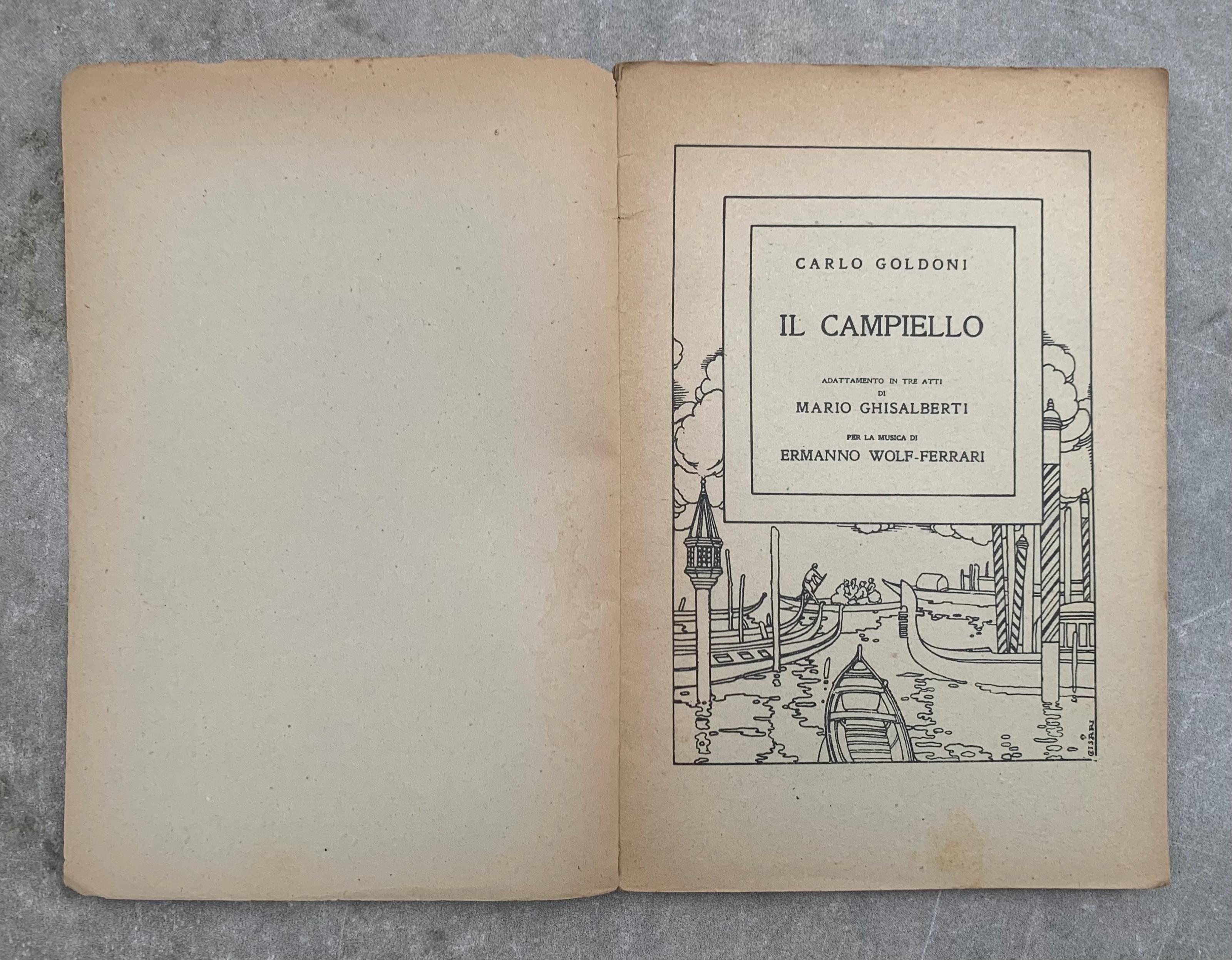 Il campiello. Commedia in cinque atti