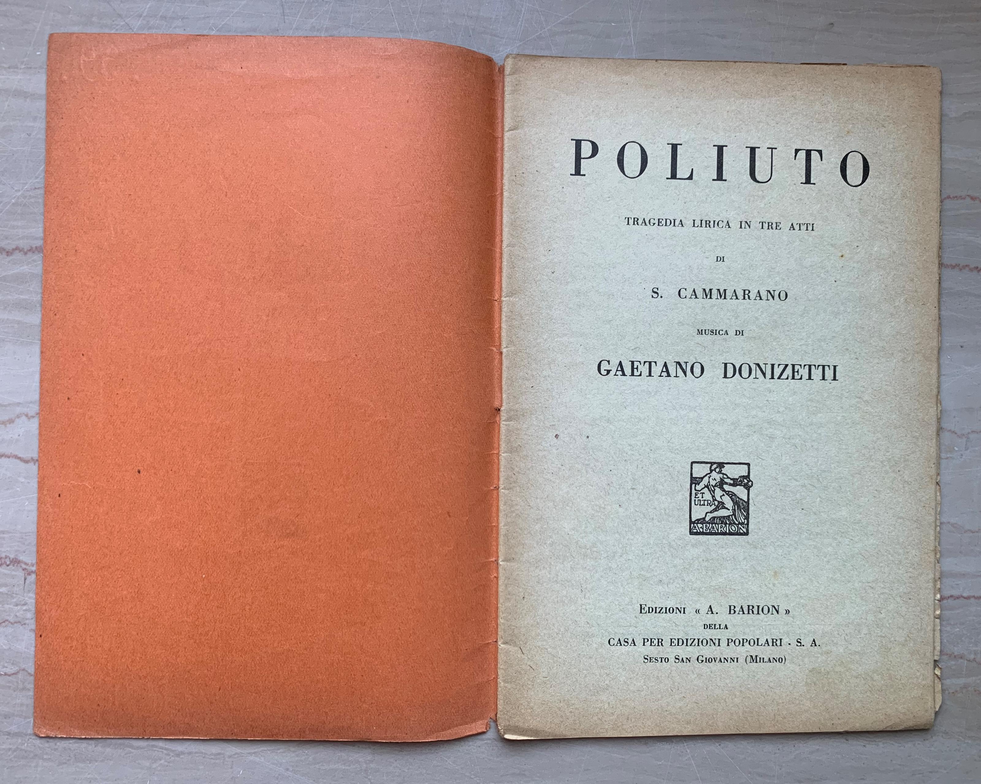 Poliuto. Tragedia lirica in tre atti