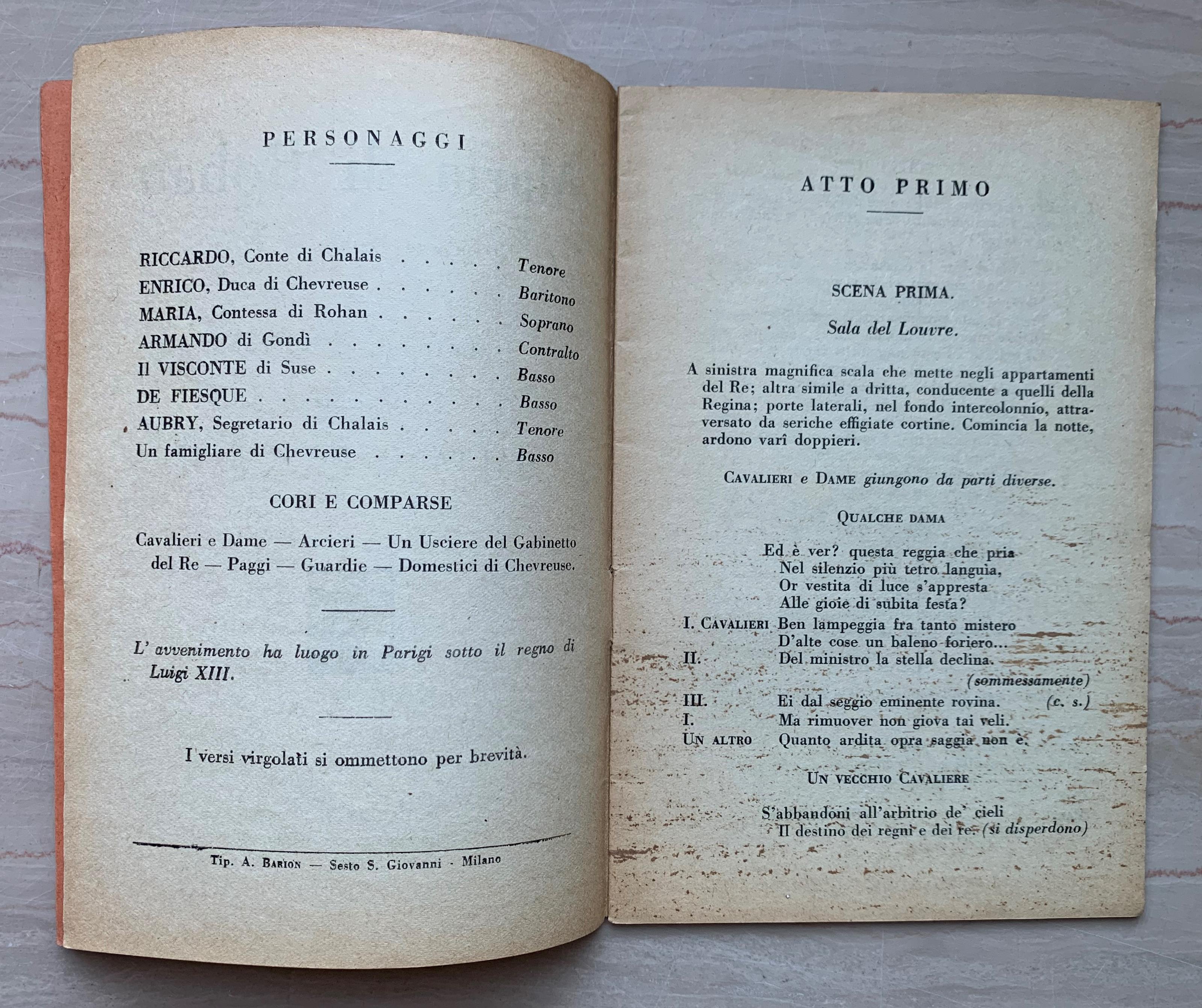 Maria di Rohan. Melodramma tragico in tre atti