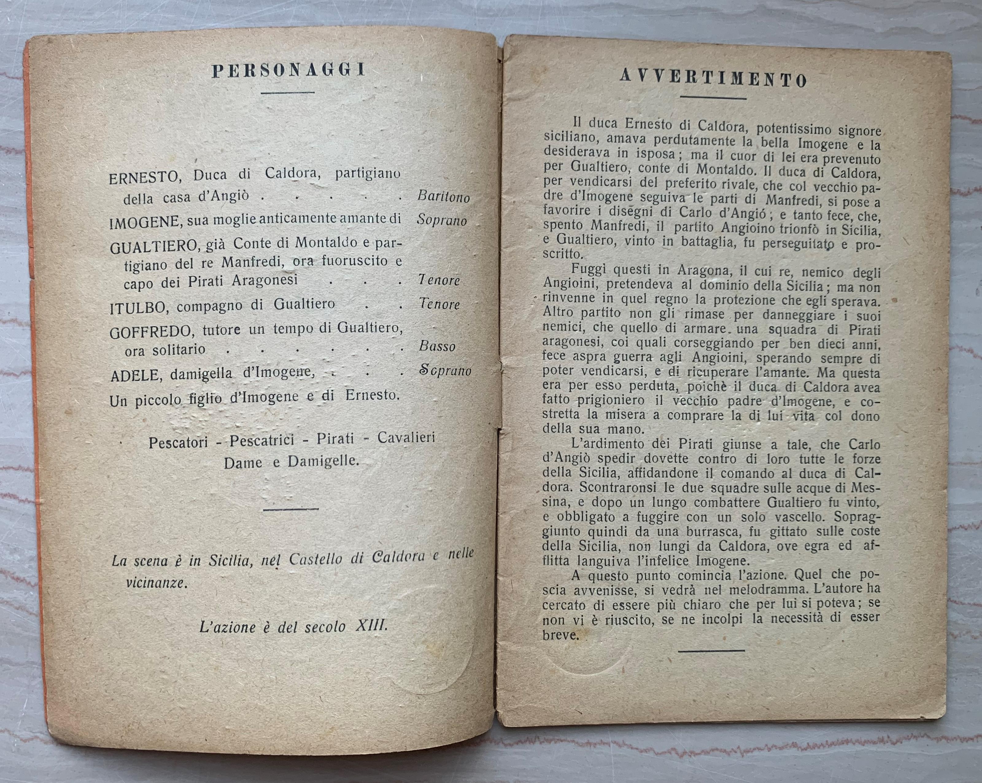 Il pirata. Melodramma in due atti