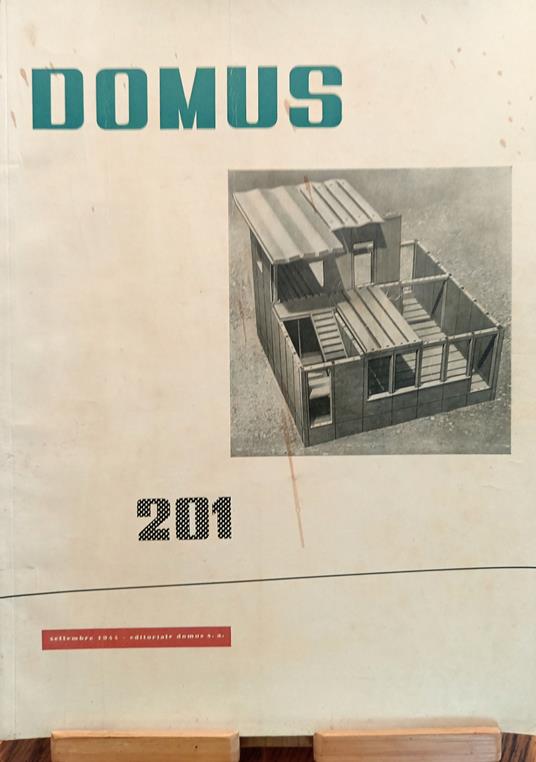 DOMUS n° 201 settembre 1944 - copertina