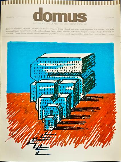 Domus numero 742 ottobre 1992 - copertina