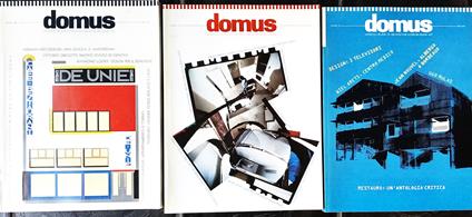 Tre riviste Domus - copertina