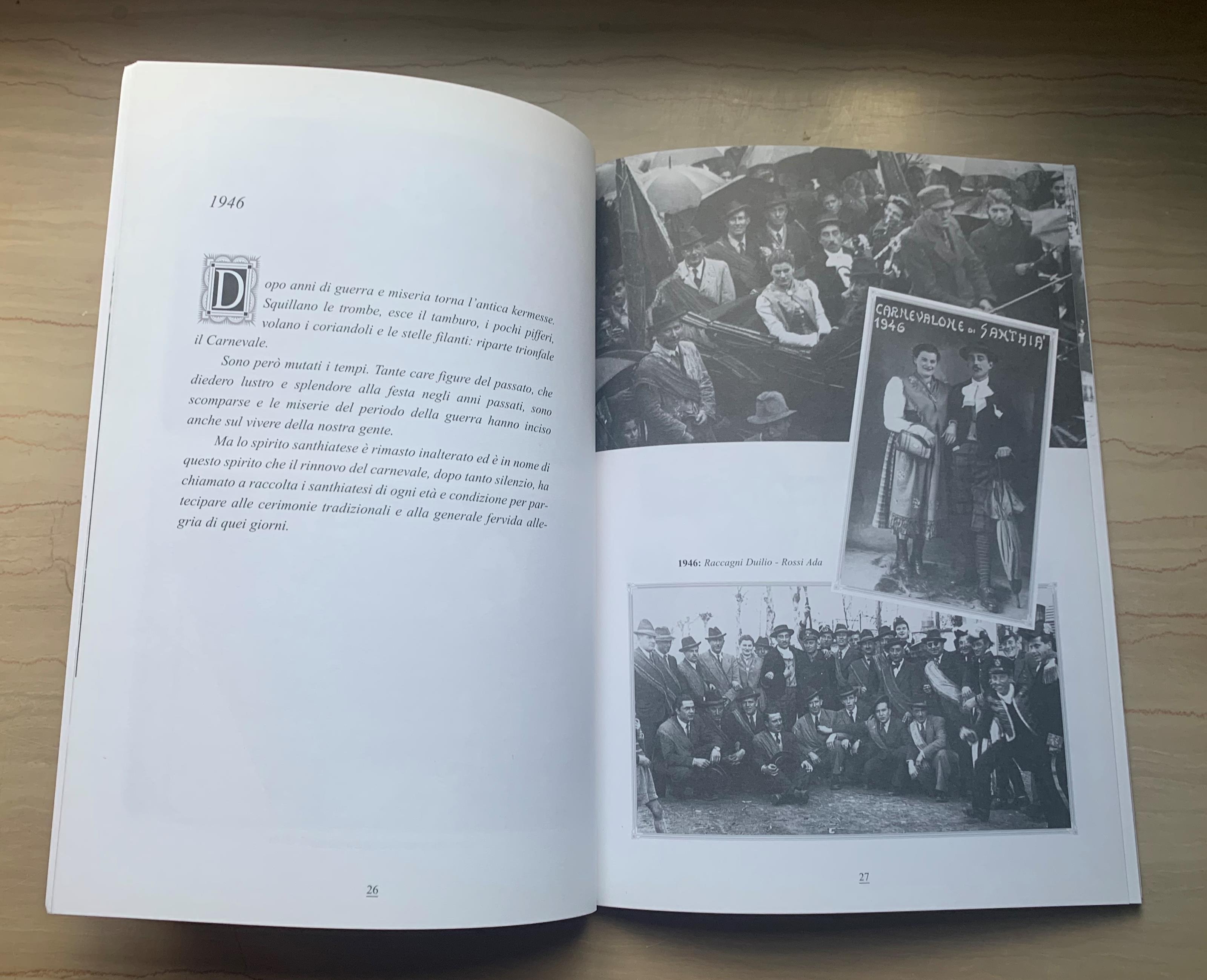 Albo d'Oro delle Maschere del Carnevale di Santhià: "Stevulin 'dal Plissèra e Majutin dal Pampardù" e del "Corpo dei Pifferi e Tamburi del Carnevale di Santhià"