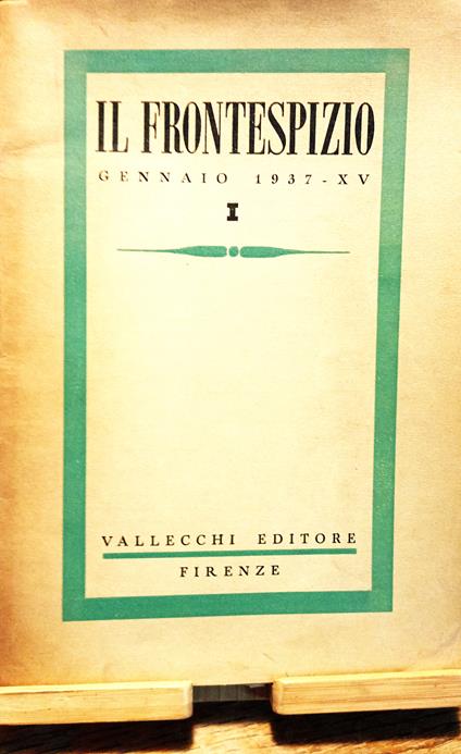 Rivista Frontespizio - copertina