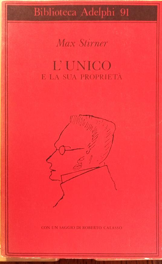 L' UNICO e la sua proprietà - Max Stirner - copertina