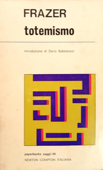 totemismo - James George Frazer - copertina