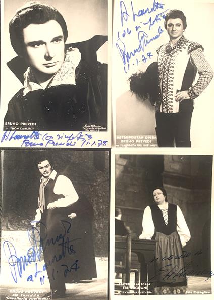 Quattro fotografie Lirica - autografate - copertina