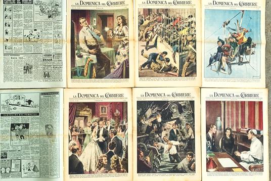 La Domenica del Corriere- sei numeri del 1951 - copertina