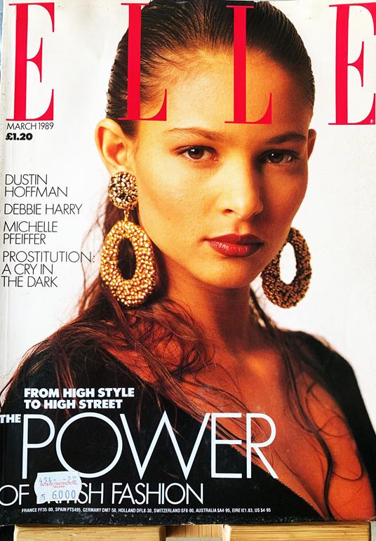 ELLE March 1989 - copertina