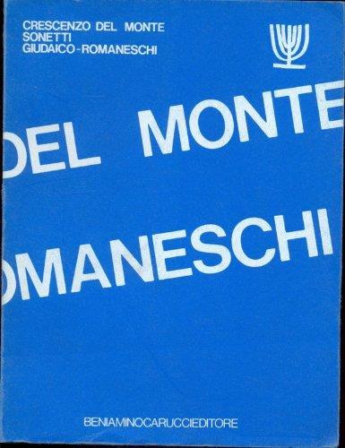 Sonetti giudaico-romaneschi - copertina