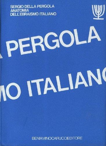 Anatomia Dell'Ebraismo Italiano Di: Sergio Della Pergola - copertina