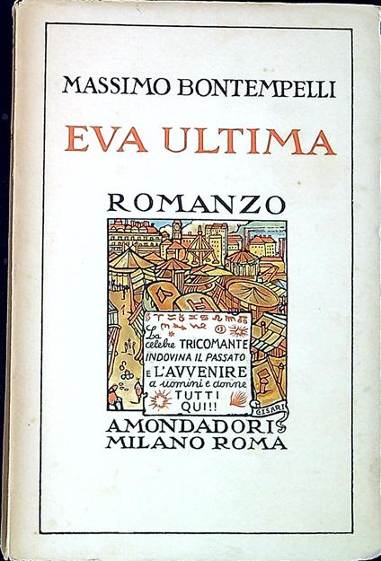 EVA ULTIMA - Massimo Bontempelli - copertina