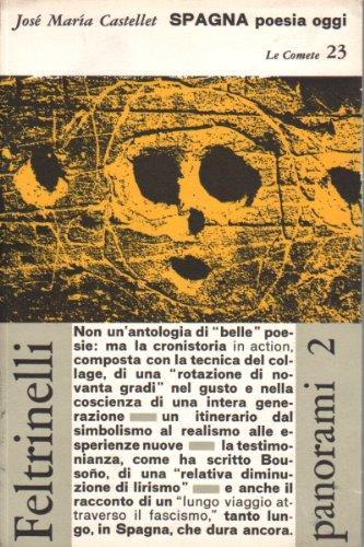 Spagna Poesia Oggi - José Maria Castellet - copertina